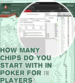 Poker starting chips 4 players