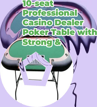 Poker table with dealer